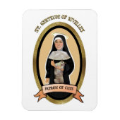 Patron Saint of Cats magneet voor de koelkast (Verticaal)