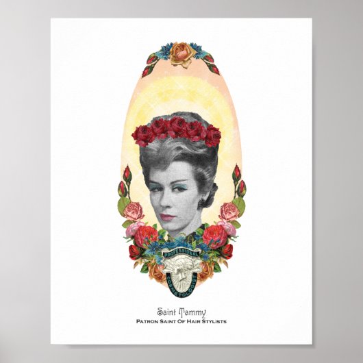 Patron Saint of Hair Stylists 8x10 Print (Voorkant)