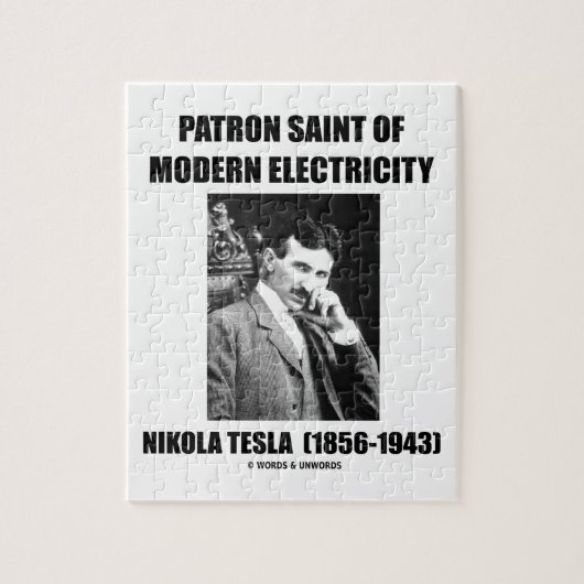Patron Saint of Modern Electricity (Nikola Tesla) Legpuzzel (Verticaal)