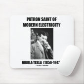 Patron Saint of Modern Electricity (Nikola Tesla) Muismat (Met muis)