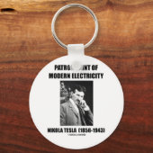 Patron Saint of Modern Electricity (Nikola Tesla) Sleutelhanger (Voorkant)