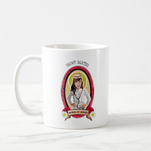 Patron Saint of Nurses St. Agatha icon mok (Links)