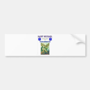 PATRON SAINT OF PARAMEDICS BUMPERSTICKER