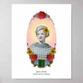 Patron Saint of Sewing Retro Art print 8x10 (Voorkant)