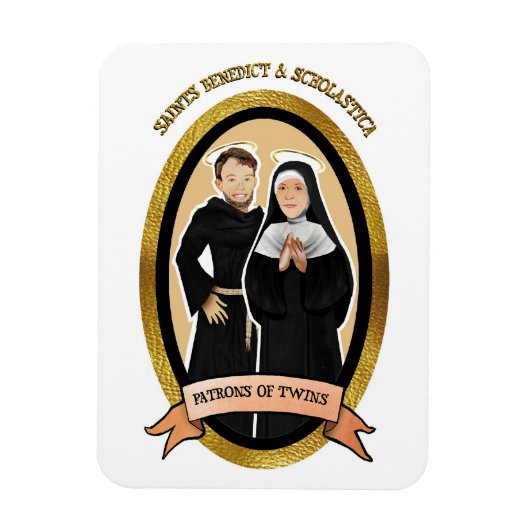 Patron Saints of Twins Icon Magnet Magneet (Verticaal)