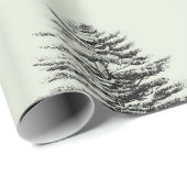 Patrón vintage de árboles negros de Navidad Cadeaupapier (Rol Hoek)