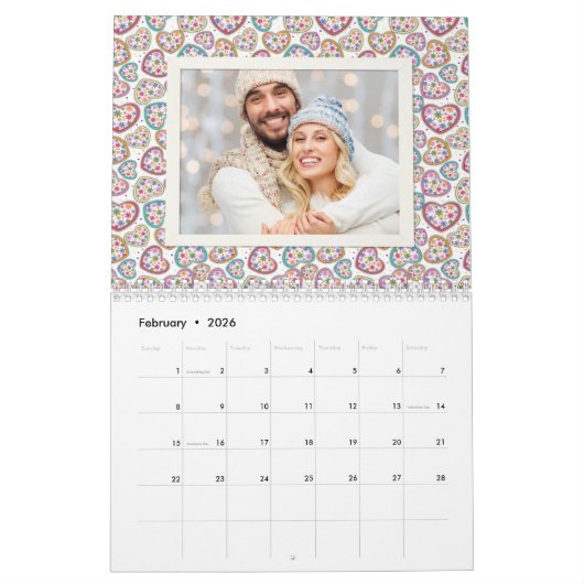  Patronen Aangepaste Foto 2021 Kalender (Feb 2026)