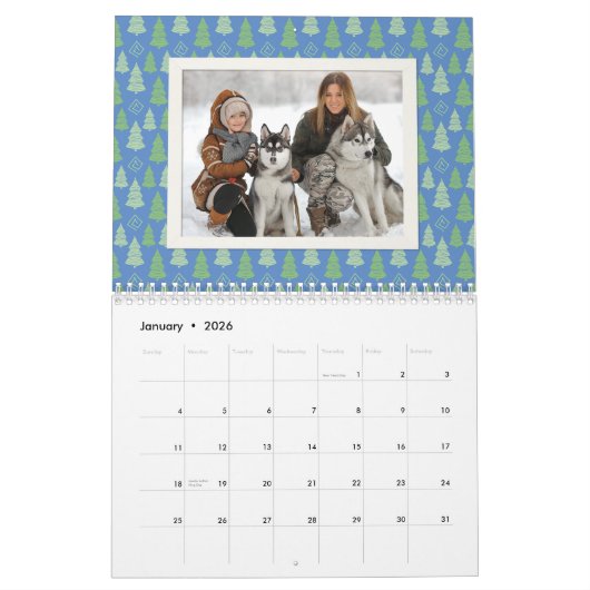  Patronen Aangepaste Foto 2021 Kalender (Jan 2026)