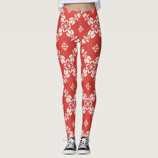 patronen bladeren bloemen leggings