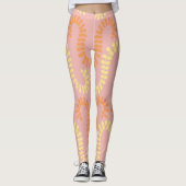 patronen bladeren leggings (Voorkant)