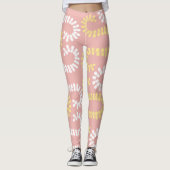 patronen bladeren leggings (Voorkant)