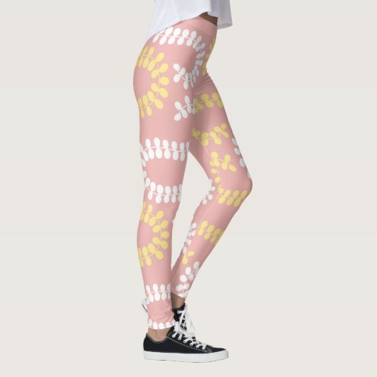 patronen bladeren leggings (Rechts)