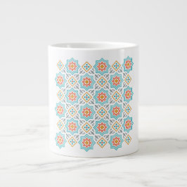 Patronen & Clipart Collectie | Naadloze Decoratiev Grote Koffiekop