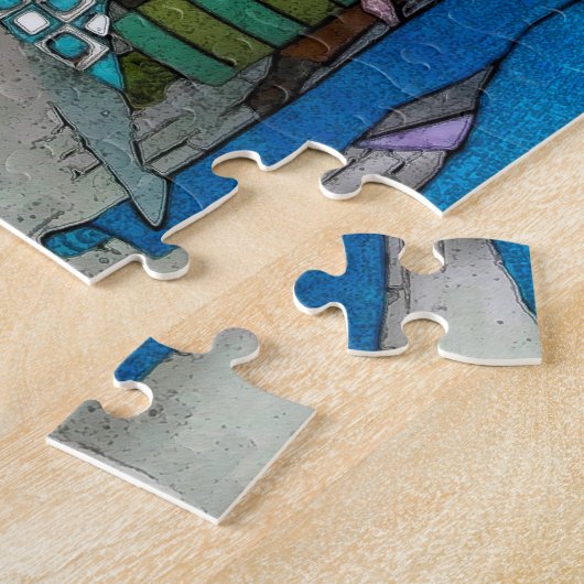 Patronen dansen barefoot legpuzzel (Zijkant)