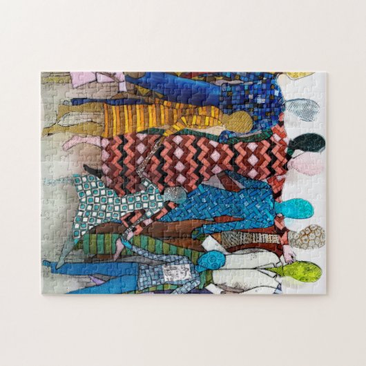 Patronen dansen barefoot legpuzzel (Horizontaal)