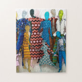 Patronen dansen barefoot legpuzzel (Verticaal)