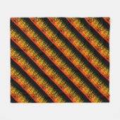 Patronen en grafische weergave van partijgeest fleece deken (Voorkant (Horizontaal))