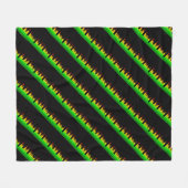 Patronen en grafische weergave van partijgeest fleece deken (Voorkant (Horizontaal))