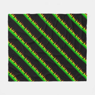 Patronen en grafische weergave van partijgeest fleece deken