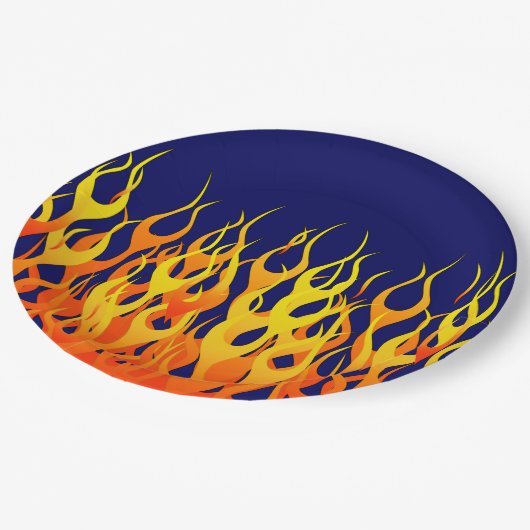 Patronen en grafische weergave van partijgeest papieren bordje (Gekanteld)