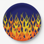 Patronen en grafische weergave van partijgeest papieren bordje (Voorkant)