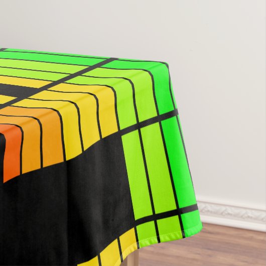 Patronen en grafische weergave van partijgeest tafelkleed (Voorbeeld)