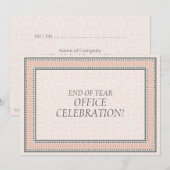 Patronen en grenzen 1 - Bedrijfs partijuitnodiging Kaart (Voorkant / Achterkant)