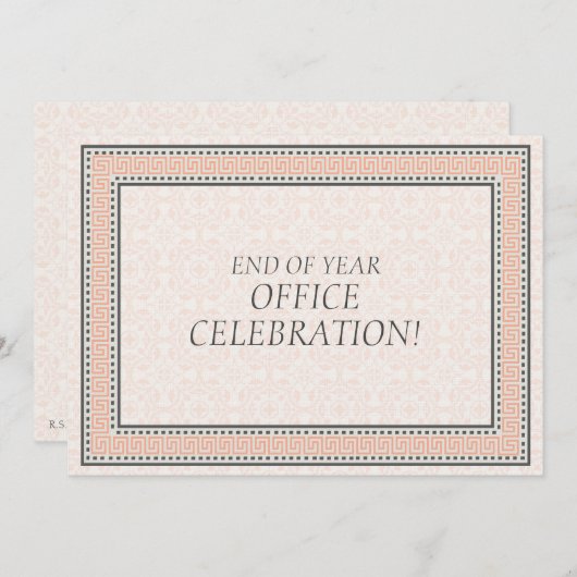 Patronen en grenzen 1 - Bedrijfs partijuitnodiging Kaart (Voorkant / Achterkant)