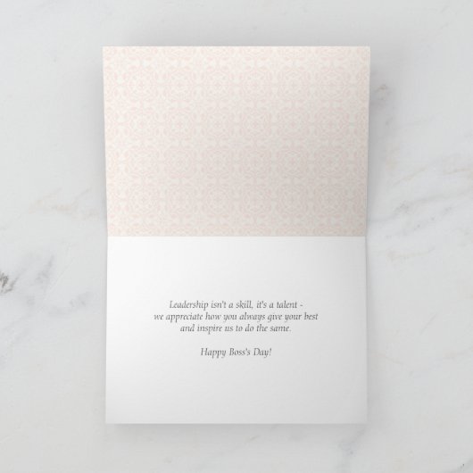 Patronen en grenzen 1 Happy Bss Day Card Bedankkaart (Binnen)