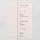 Patronen en grenzen 1 menu Dinner (Voorkant / Achterkant)