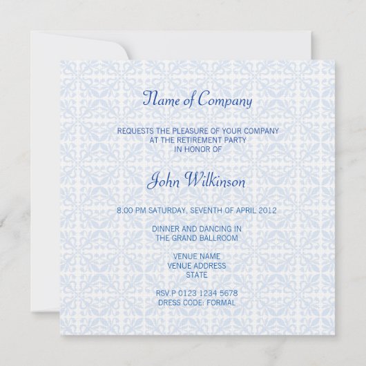 Patronen en grenzen 2 Uitnodiging van de PARTIJ va (Achterkant)