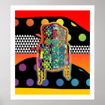 Patronen Fauteuil Giclee Print