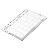 Patronen Galore Black en White Blank Calendar Notitieblok (Schuin)