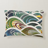 Patronen geïnspireerd door de zee accent kussen (Achterkant)