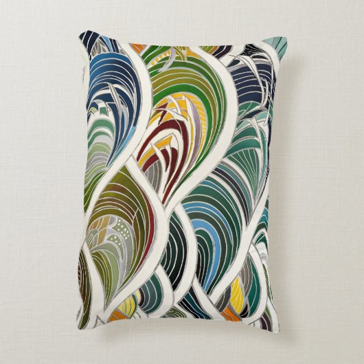 Patronen Geïnspireerd door het Zee Accent Kussen (Achterkant (Verticaal))