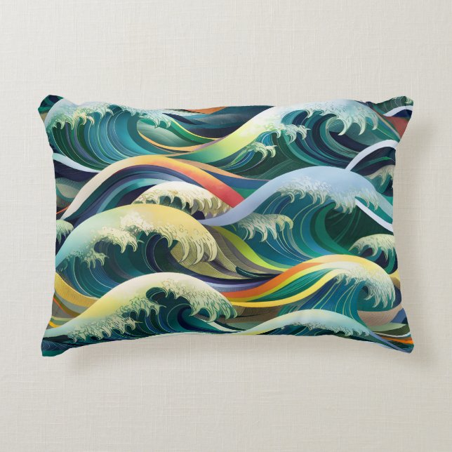 Patronen Geïnspireerd door het Zee Accent Kussen (Voorkant)