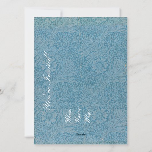 Patronen in een bloemenboom feestdagenkaart (Achterkant)