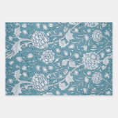 Patronen in een bloemenboom inpakpapier vel (Voorkant 3)