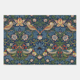 Patronen in een bloemenboom inpakpapier vel