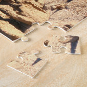 patronen in zand na regen legpuzzel (Zijkant)