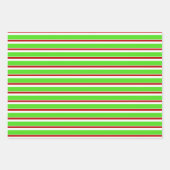Patronen met rode, witte, groene kerststijl inpakpapier vel (Voorkant 3)