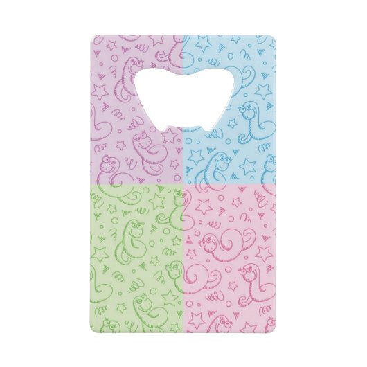 patronen met slangen creditkaart flessenopener (Voorkant)