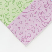 patronen met slangen fleece deken (Hoek)