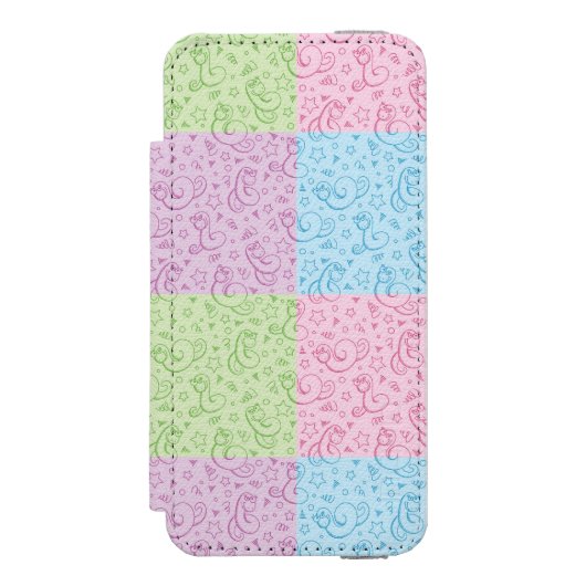 patronen met slangen incipio iPhone portemonnee hoesje (Voorkant Agenda)