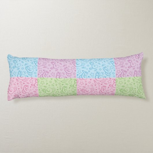 patronen met slangen lichaamskussen (Achterkant)