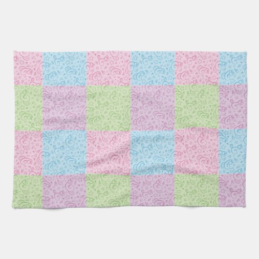 patronen met slangen theedoek (Horizontaal)