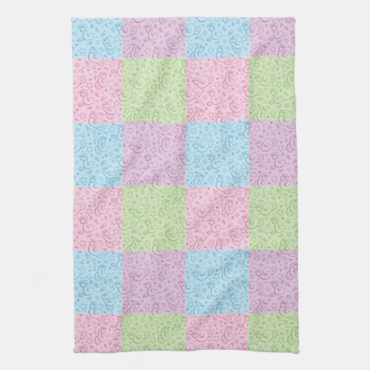 patronen met slangen theedoek (Verticaal)