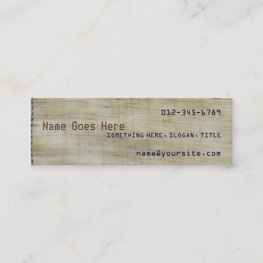 Patronen Mini Visitekaartje (Voorkant)