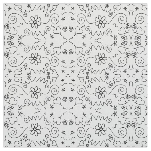 patronen tekenen stof (Swatch)