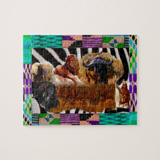 "Patronen van Afrika" Legpuzzel (Horizontaal)